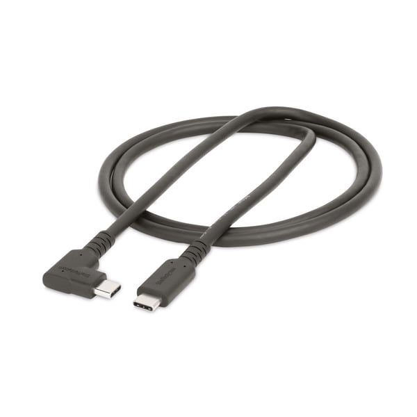 StarTech.com 1 m USB-C Kabel Vinklet, USB C til USB C Kabel, 4K, 100W - USB-kabel - 24-pin USB-C (