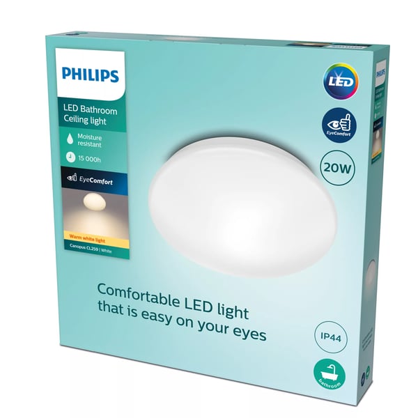 Philips Toiminnollinen Canopus kattovalaisin 20W