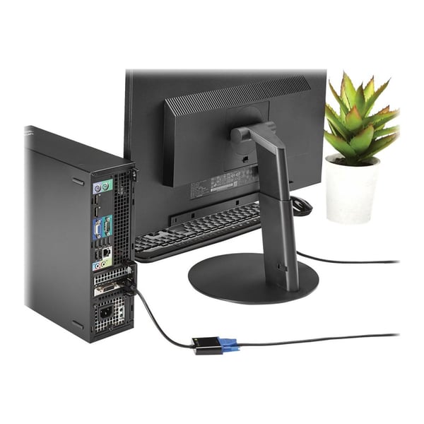Techly HDMI - VGA+3.5mm+Micro USB B M/F 0,15 m Sort