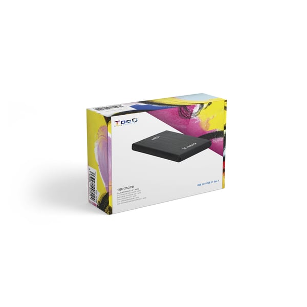 TooQ TQE-2522B drevkabinet HDD kabinet Sort 2.5"
