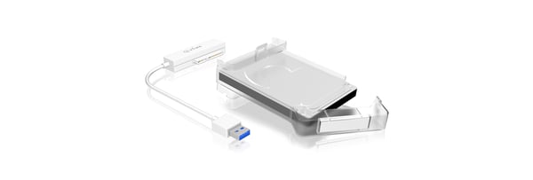 ICY BOX IB-AC703-U3 HDD/SSD kabinet Hvid 2.5"