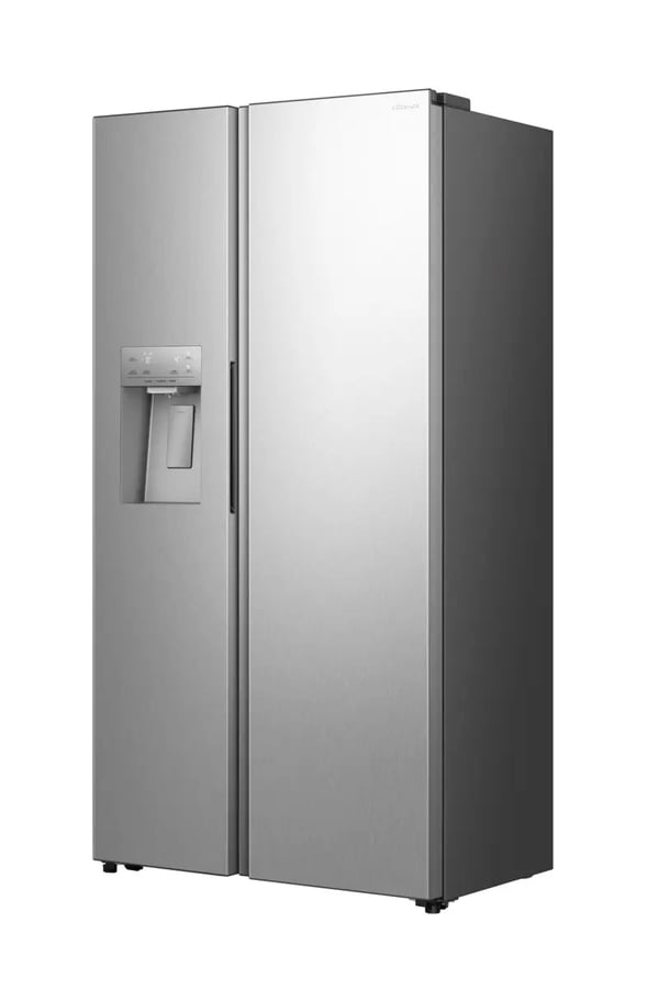 Hisense RS5P528STIE Kombinerad kyl/frys side-by-side Fristående 528 l Grå, Rostfritt stål