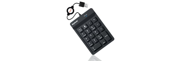 KeySonic ACK-118BK Numeerinen näppäimistö Universaali USB Musta