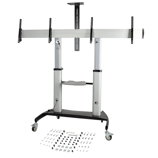 StarTech.com STNDMTVDUO tv-beslag 152,4 cm (60") Sort, Sølv