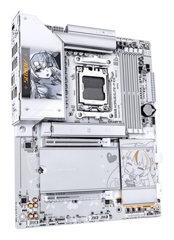 GIGABYTE B850 AORUS ELITE-P ICE AMD B850 Sokkel AM5 ATX