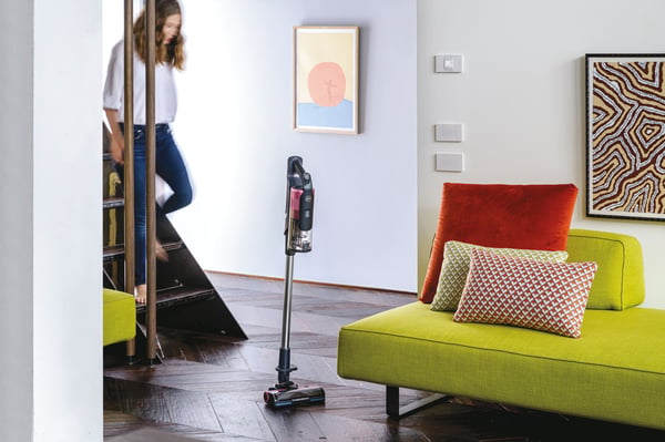 Hoover HF920H 011 2-i-1 stangstøvsuger Batteri Dry EPA Poseløs 0,7 L Rose, Lyserød