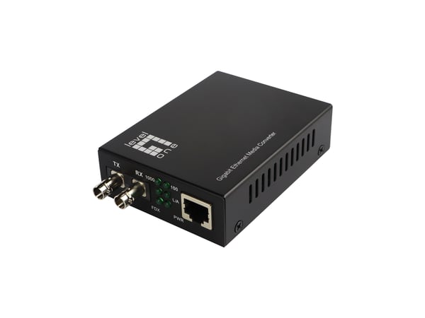 LevelOne GVT-2003 netværksomformer til medie 1000 Mbit/s 1310 nm Enkeltilstand Sort