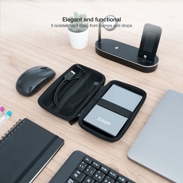 TooQ TQBC-E2503B etui til drev Sort