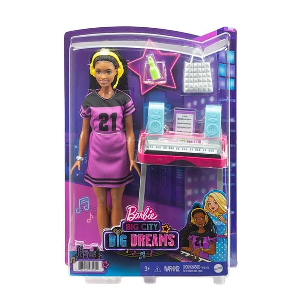 Barbie Big City, Big Dreams “Brooklyn” Doll & Music Studio Playset