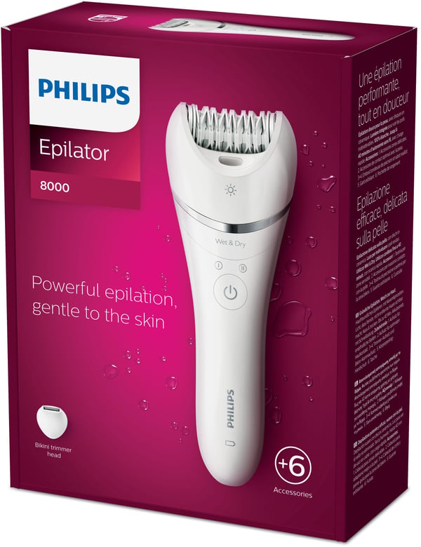 Philips 8000 series Epilator Series 8000 BRE715/00 Våd og tør epilator