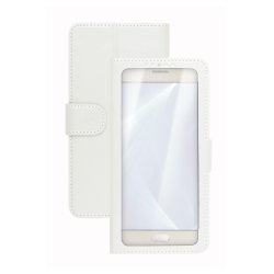 Celly Unica View mobiltelefon etui 12,7 cm (5") Folie Hvid