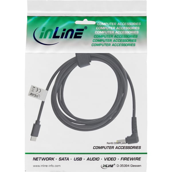 InLine 26675 strömkablar Svart 2 m USB C EIAJ-02 (4.0 mm, 1.7 mm)