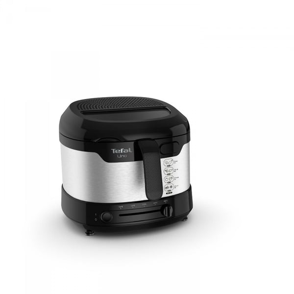 Tefal Uno FF215D Enkelt 1,8 L Enkeltstående 1600 W Frituregryde Sort, Rustfrit stål