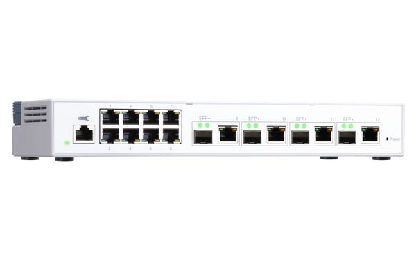 QNAP QSW-M408-4C nätverksswitchar hanterad L2 Gigabit Ethernet (10/100/1000) Vit