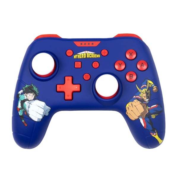 Konix My Hero Academia KX MHA SW/PC GAMEPAD BLUE Blå, Röd USB Spelplatta Analog / Digital Nintendo Switch, PC