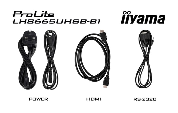 iiyama LH8665UHSB-B1 infonäyttö Kioskimalli 2,18 m (86") LED Wi-Fi 800 cd/m² 4K Ultra HD Musta Sisäänrakennettu prosessori Android 11 24/7