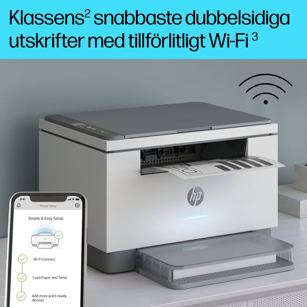 HP LaserJet M234dw Trådlöst Multifunction Svartvit Skrivare, Kopiator och skanner; Dubbelsidigt