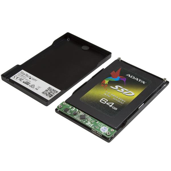 StarTech.com S251BMU313 tallennusaseman kotelo HDD-/SSD-kotelo Musta 2.5"