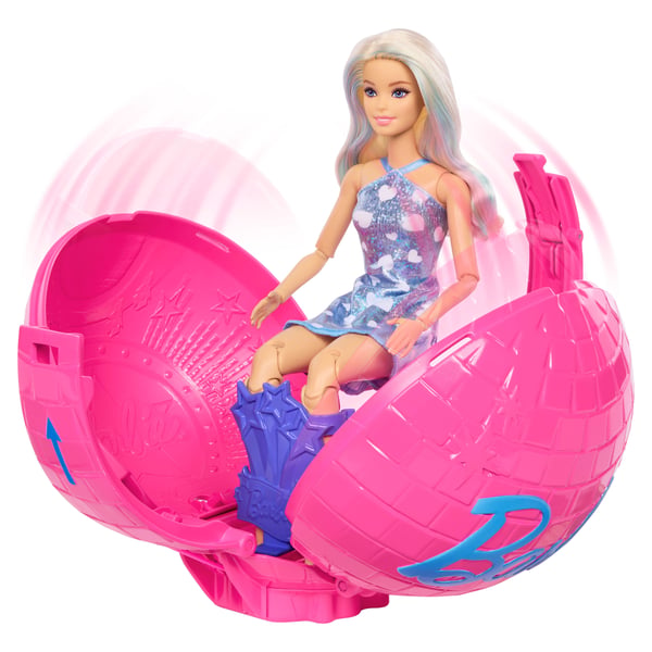 Barbie TEAM Roll & Reveal Pop Star Doll and Accessories