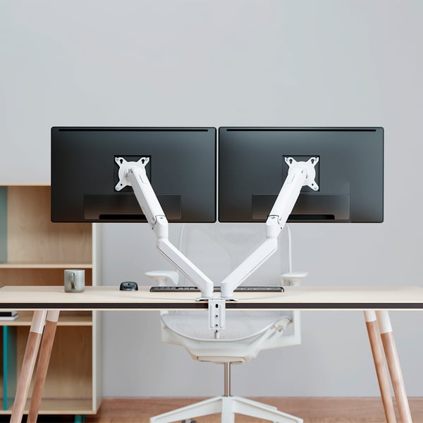 AISENS DT32TSR-439 monitorin kiinnike ja jalusta 81,3 cm (32") Vastaanotto Valkoinen