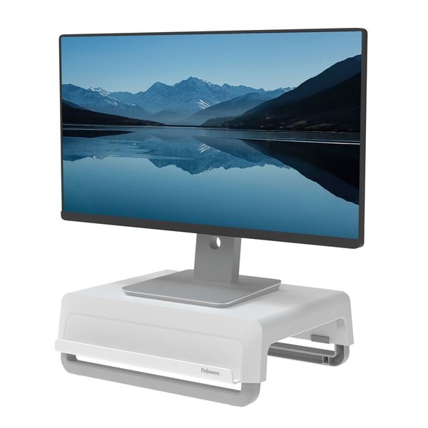 Fellowes 100016561 skærmbeslag og -stativer Skrivebord Grå, Hvid