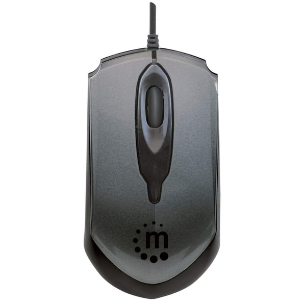 Manhattan 179423 hiiri Office Molempikätinen USB A-tyyppi Optinen 1000 DPI