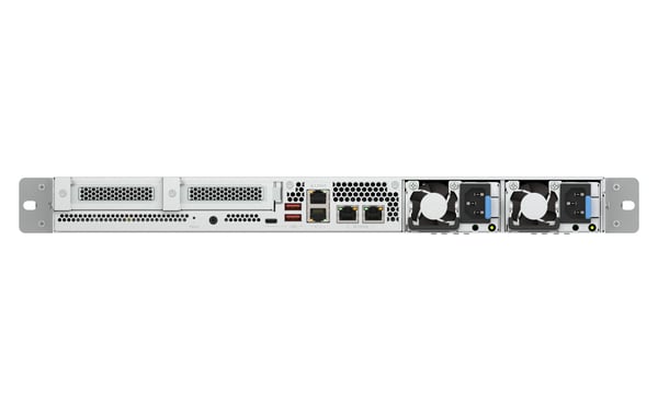 QNAP TS-h1077AFU-R7-32G NAS Stativ (1U) AMD Ryzen™ 7 32 GB DDR5 0 TB QNAP QTS Sort, Grå