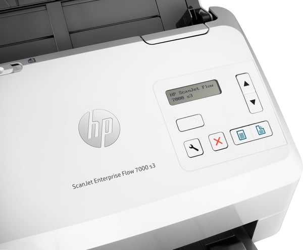 HP Scanjet Enterprise Flow 7000 s3 Arkmatad skanner 600 x 600 DPI A4 Vit