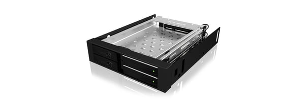 ICY BOX IB-2227StS 8,89 cm (3.5") Opbevaring drev bakke Sort