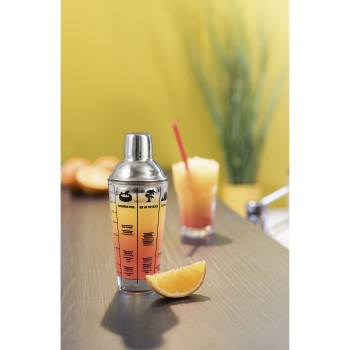 Hama 111550 cocktail shaker 0,4 L Glas, Rustfrit stål
