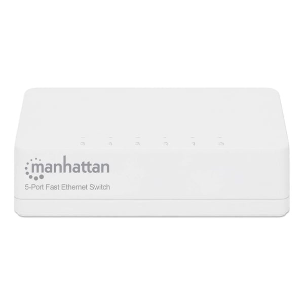 Manhattan 560672 nätverksswitchar Ohanterad Fast Ethernet (10/100) Vit
