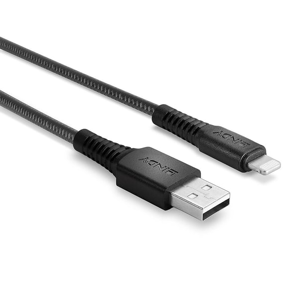 Lindy 31292 Lightning kabel 2 m Sort