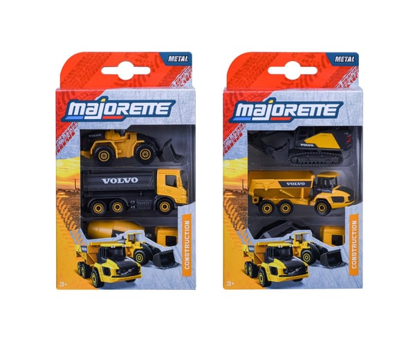 Majorette Volvo Construction 3 Pieces Set