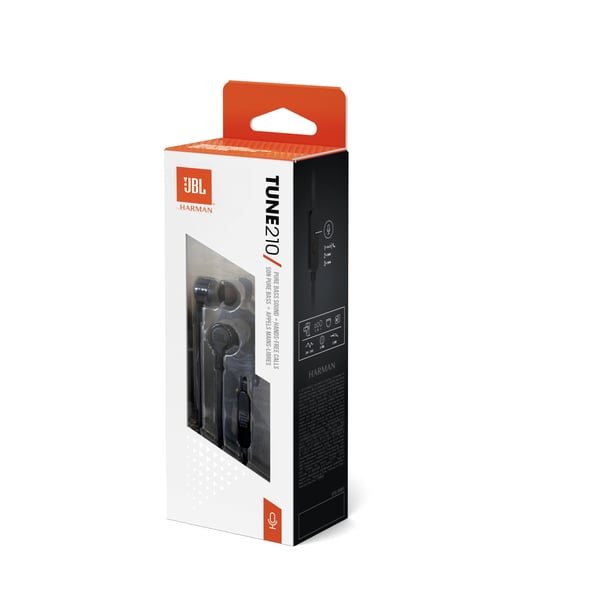 JBL Tune 210 Headset Kabel I öra Samtal/musik/sport/vardag Svart