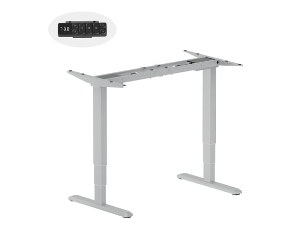 Equip 650813 stativ till ståskrivbord Elektrisk 2 ben Grå