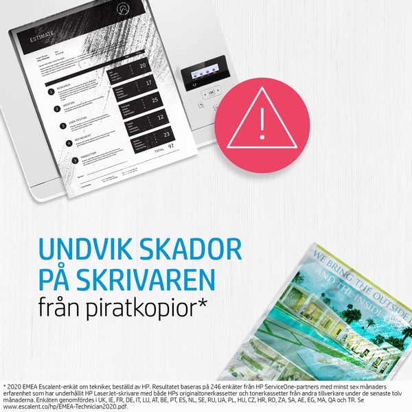 HP 124A svart LaserJet-tonerkassett, original