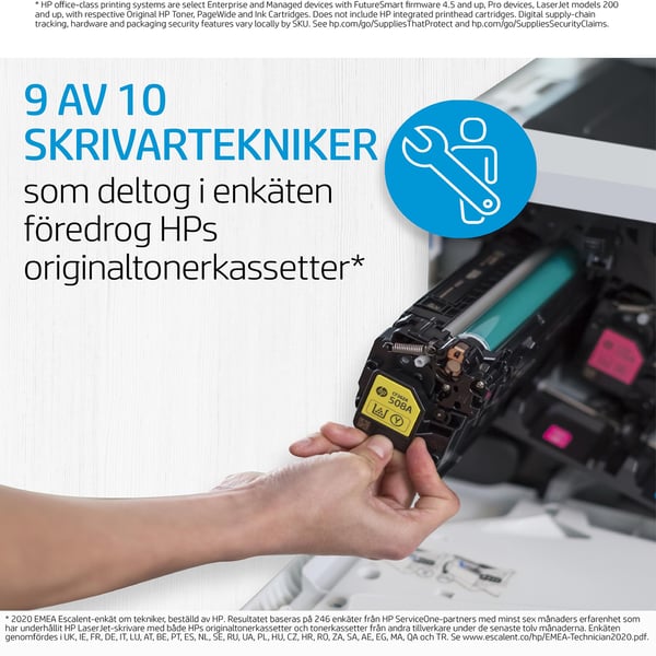 HP 124A svart LaserJet-tonerkassett, original