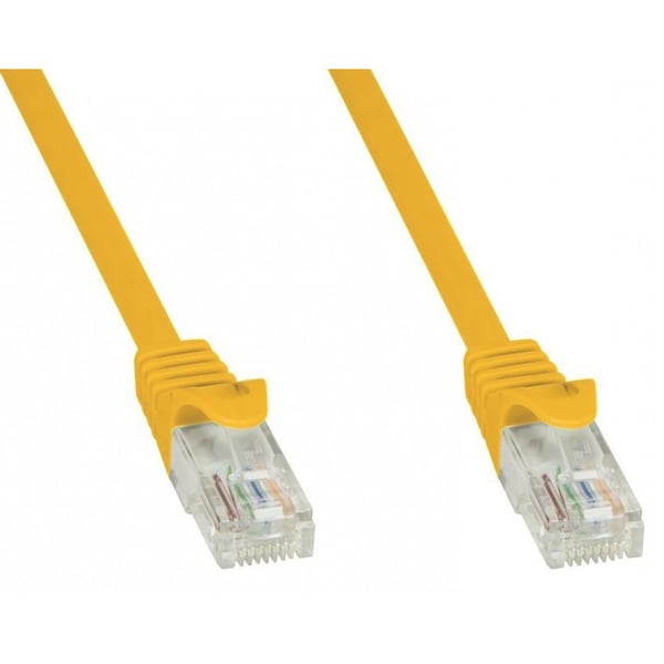 Techly ICOC CCA5U-100-YET netværkskabel Gul 10 m Cat5e U/UTP (UTP)