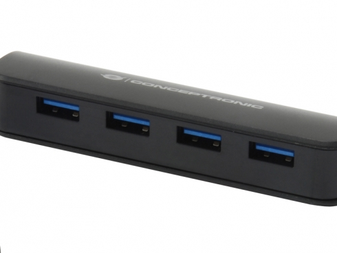 Conceptronic C4PUSB3 USB 3.2 Gen 1 (3.1 Gen 1) Type-A 4800 Mbit/s Musta