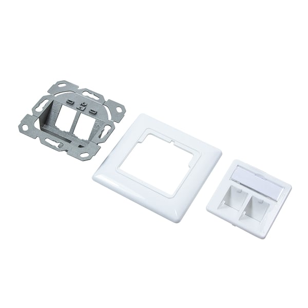 LogiLink NK4020 eluttag 2 x RJ-45 Vit