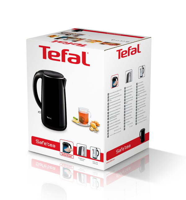 Tefal Safe'Tea KO2608 vedenkeitin 1,7 L 1800 W Musta