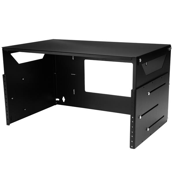 StarTech.com WALLSHELF4U stativ 4U Vægmonteret stativ Sort