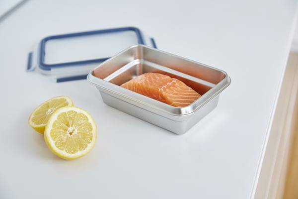 Tefal CLIP & CLOSE N1150410 enhed til madopbevaring Rektangulær Kasse 0,8 L Rustfrit stål 1 stk