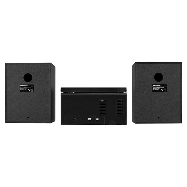 MEDION LIFE E64088 Kodin mikroaudiojärjestelmä 10 W Musta, Metallinen