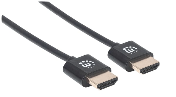 Manhattan HDMI -kaapeli Ethernetillä (erittäin ohut), 4K@60Hz (Premium High Speed)
