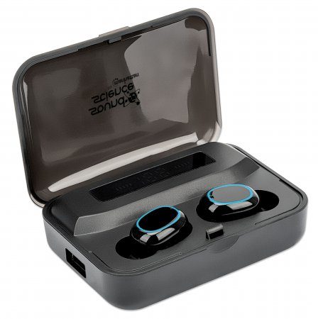Manhattan 180382 hörlur och headset Trådlös I öra Samtal/musik Bluetooth Svart