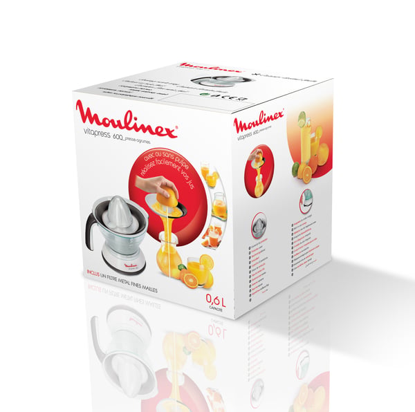 Moulinex PC300B elektrisk citruspress 25 W Vit, Grå