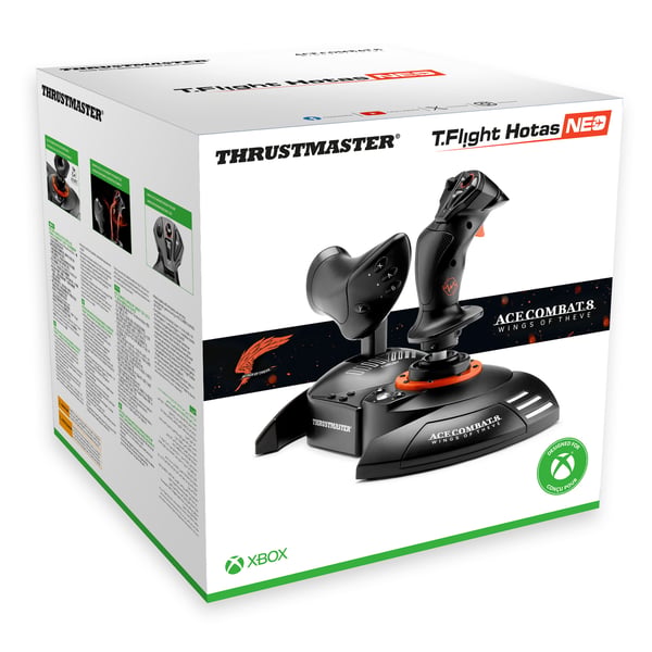 Thrustmaster T.Flight HOTAS NEO-X Ace Combat 8 Wings of Theve Edition Svart, Orange USB Flykt Sim Analog / Digital PC, Xbox One, Xbox Series S, Xbox Series X