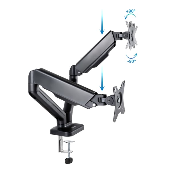 TooQ DB5132TNR-B fäste och ställ till bildskärm 81,3 cm (32") Bord Svart
