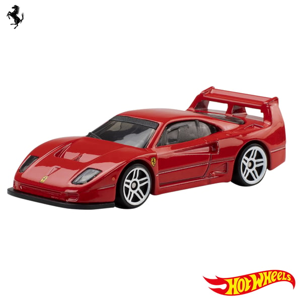 Hot Wheels Ferrari 5-pack, set med 5 formgjutna Ferrari-leksaksbilar i skala 1:64